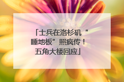 士兵在洛杉矶“睡地板”照疯传！五角大楼回应