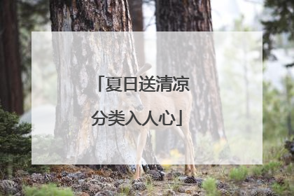 夏日送清凉 分类入人心
