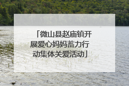 微山县赵庙镇开展爱心妈妈蓄力行动集体关爱活动