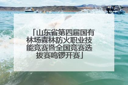 山东省第四届国有林场森林防火职业技能竞赛暨全国竞赛选拔赛鸣锣开赛