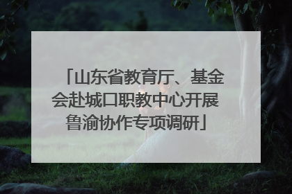 山东省教育厅、基金会赴城口职教中心开展鲁渝协作专项调研