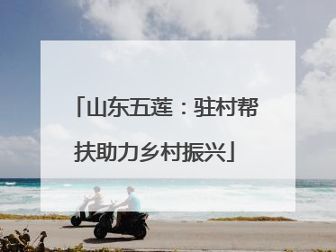 山东五莲：驻村帮扶助力乡村振兴