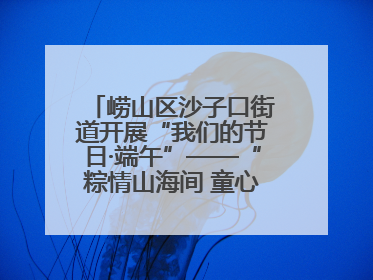 崂山区沙子口街道开展“我们的节日·端午”——“粽情山海间 童心乘风浪”文明实践活动