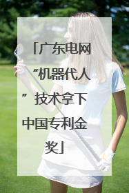 广东电网“机器代人”技术拿下中国专利金奖