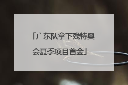 广东队拿下残特奥会夏季项目首金