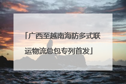 广西至越南海防多式联运物流总包专列首发