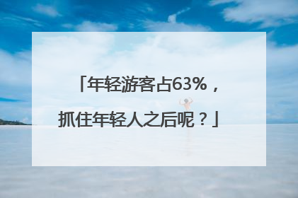 年轻游客占63%，抓住年轻人之后呢？