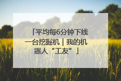 平均每6分钟下线一台挖掘机｜我的机器人“工友”
