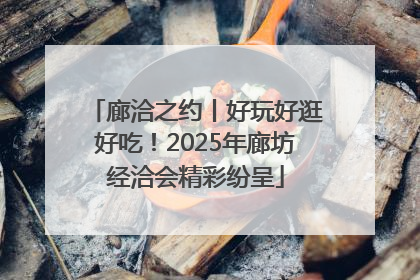 廊洽之约丨好玩好逛好吃！2025年廊坊经洽会精彩纷呈