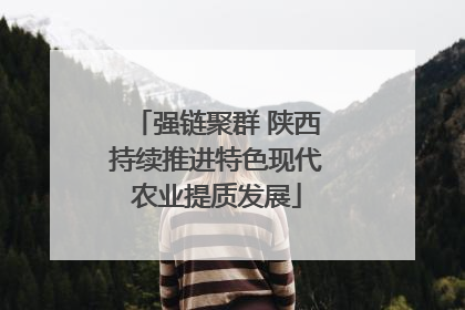 强链聚群 陕西持续推进特色现代农业提质发展