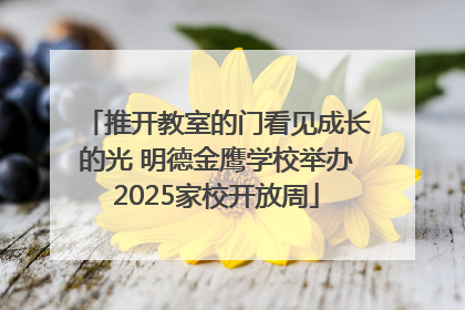 推开教室的门看见成长的光 明德金鹰学校举办2025家校开放周