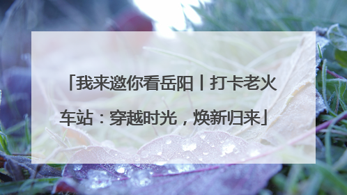 我来邀你看岳阳丨打卡老火车站：穿越时光，焕新归来