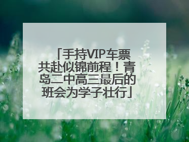手持VIP车票共赴似锦前程！青岛二中高三最后的班会为学子壮行