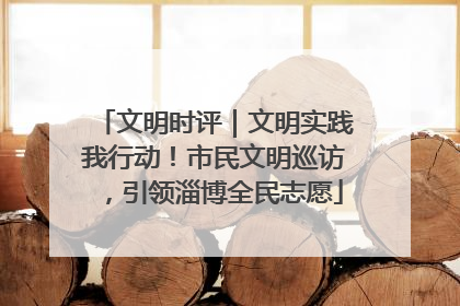 文明时评｜文明实践我行动！市民文明巡访，引领淄博全民志愿