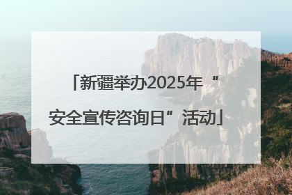 新疆举办2025年“安全宣传咨询日”活动