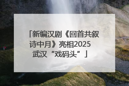 新编汉剧《回首共叙诗中月》亮相2025武汉“戏码头”