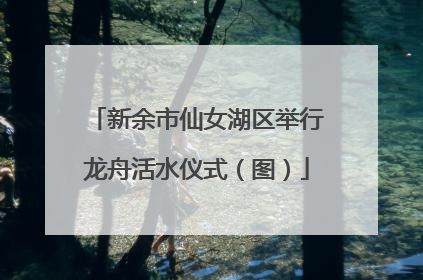 新余市仙女湖区举行龙舟活水仪式（图）