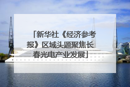 新华社《经济参考报》区域头题聚焦长春光电产业发展