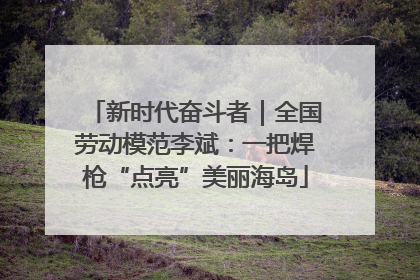 新时代奋斗者｜全国劳动模范李斌：一把焊枪“点亮”美丽海岛