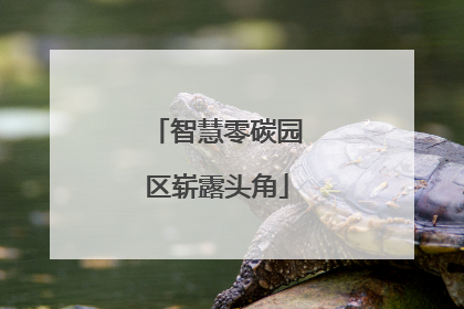 智慧零碳园区崭露头角