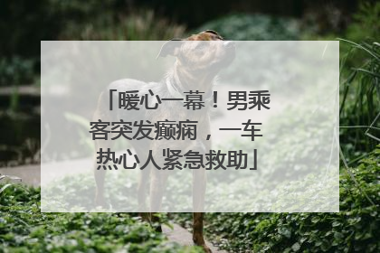 暖心一幕！男乘客突发癫痫，一车热心人紧急救助