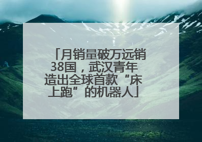 月销量破万远销38国，武汉青年造出全球首款“床上跑”的机器人