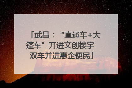 武昌：“直通车+大篷车”开进文创楼宇 双车并进惠企便民