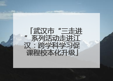 武汉市“三走进”系列活动走进江汉：跨学科学习促课程校本化升级