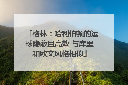 格林：哈利伯顿的运球隐蔽且高效 与库里和欧文风格相似