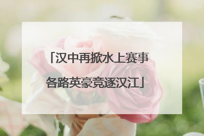 汉中再掀水上赛事 各路英豪竞逐汉江