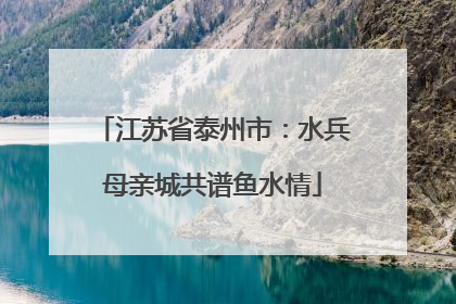 江苏省泰州市：水兵母亲城共谱鱼水情