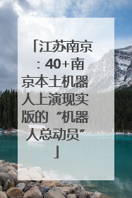 江苏南京：40+南京本土机器人上演现实版的“机器人总动员”