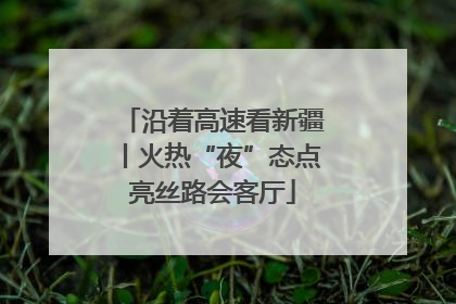 沿着高速看新疆丨火热“夜”态点亮丝路会客厅