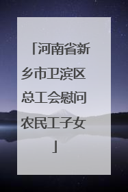 河南省新乡市卫滨区总工会慰问农民工子女