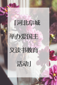 河北阜城举办爱国主义读书教育活动