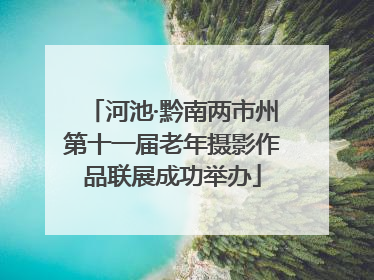 河池·黔南两市州第十一届老年摄影作品联展成功举办