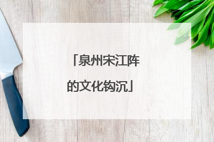 泉州宋江阵的文化钩沉