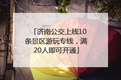 济南公交上线10条景区游玩专线，满20人即可开通