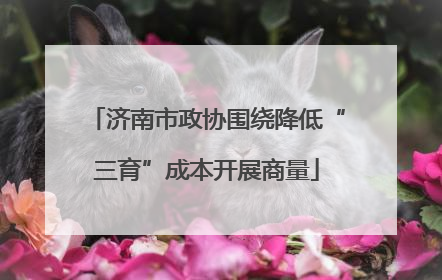 济南市政协围绕降低“三育”成本开展商量