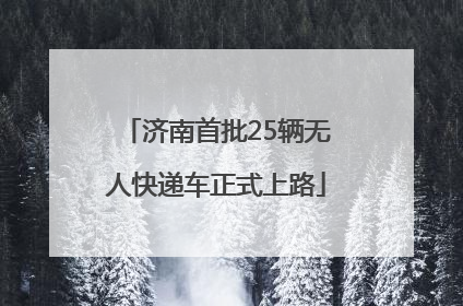济南首批25辆无人快递车正式上路