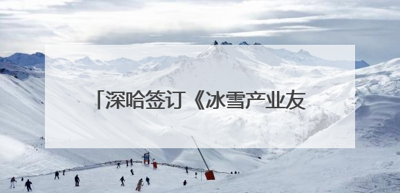深哈签订《冰雪产业友好城市战略合作协议》，共同推进两地冰雪体育文化旅游高质量发展