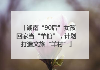湖南“90后”女孩回家当“羊倌”，计划打造文旅“羊村”