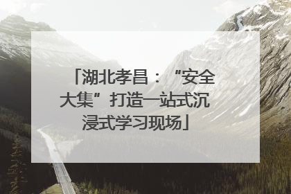 湖北孝昌：“安全大集”打造一站式沉浸式学习现场