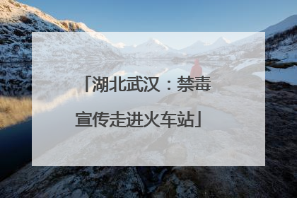 湖北武汉：禁毒宣传走进火车站