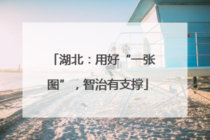 湖北：用好“一张图”，智治有支撑