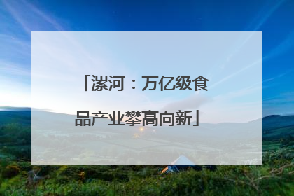 漯河：万亿级食品产业攀高向新