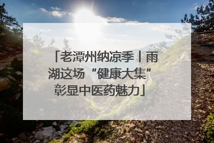 老潭州纳凉季丨雨湖这场“健康大集”彰显中医药魅力