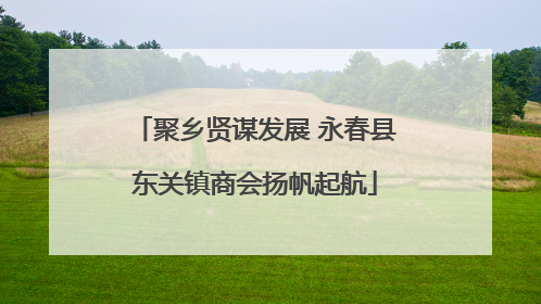 聚乡贤谋发展 永春县东关镇商会扬帆起航