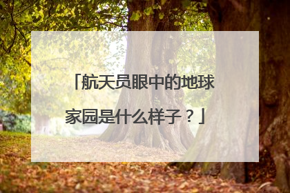 航天员眼中的地球家园是什么样子？