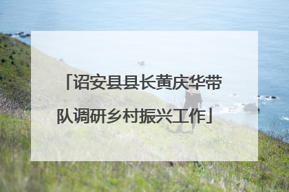 诏安县县长黄庆华带队调研乡村振兴工作